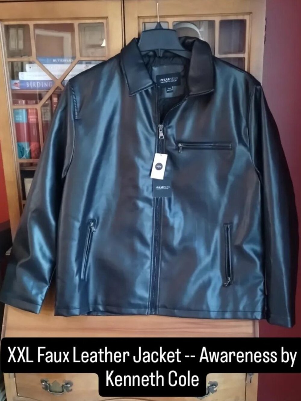 NWT - XXL Faux Leather Jacket -- Awareness by Kenneth Cole